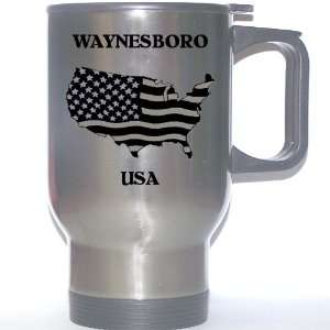  US Flag   Waynesboro, Virginia (VA) Stainless Steel Mug 