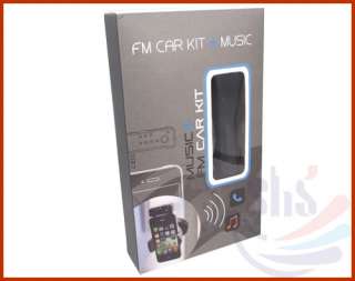 FM Car Kit + Music FM Transmitter for iPhone Android Smartphone  
