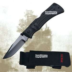 Ka Bar 3050 Mule Folding Lock Back Knife W/ Sheath  Sports 