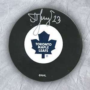  ALEXEI PONIKAROVSKY Toronto Maple Leafs SIGNED Puck 