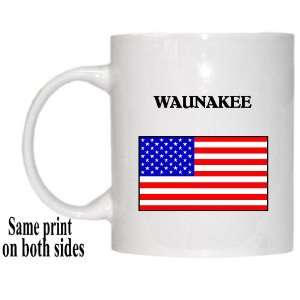  US Flag   Waunakee, Wisconsin (WI) Mug 