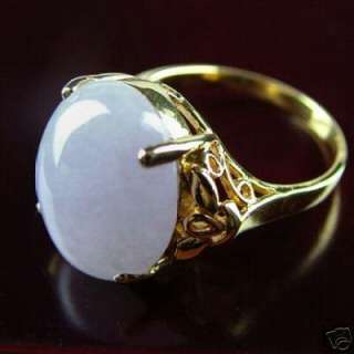 Beautiful white jade womens ring, size  8#  