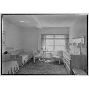   Hotel, Lincoln Rd., Miami Beach, Florida. Bedroom 1940