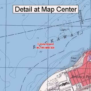  USGS Topographic Quadrangle Map   Coney Island, New York 