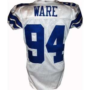 Demarcus Ware #94 Cowboys Game Issued White Jersey (Tagged 2007 