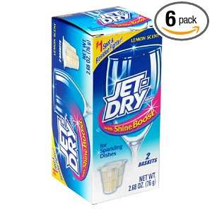 Jet Dry Dishwasher Rinse Agent with Shine Boost, 2 Count Package (Pack 