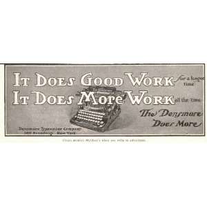 1903 Original Print Ad Densmore Typewriter Company   Original Print Ad
