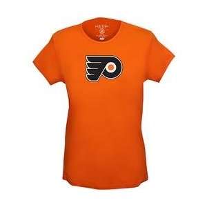   Flyers Womens Big Logo Baby Doll T shirt   Flyers Orange Extra Large