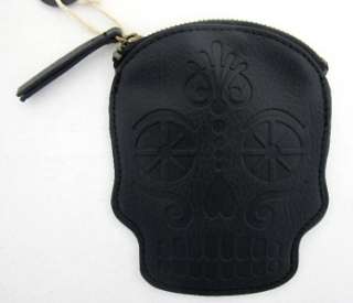   Wallet Coin Bag Day of the Dead Skull Faux Leather Purse NEW  