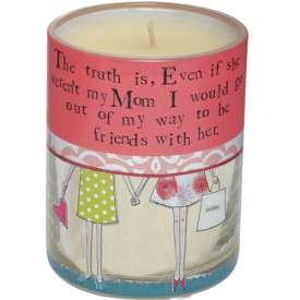 Curly Girl MY MOM Scented Soy Filled Candle w Pouch  