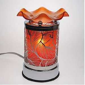  Electric Aroma Lamp   Touch Activated   Metal Leaves 