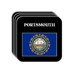 US State Flag   PORTSMOUTH, New Hampshire (NH) Set of 4 Mini Mousepad 