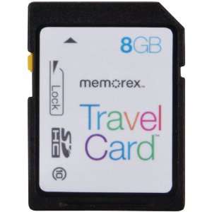  Memorex SDHC Travelcard (8GB; Class 10) (99032)