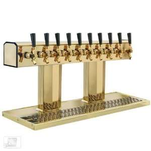   BT 10 PBR Polished Brass 10 Faucet Tee Tower