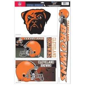 Cleveland Browns Decal Sheet Car Window Stickers Cling  