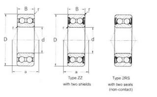 5205 2RS Double Row Sealed Bearing 25 x 52 x 20.6 mm  