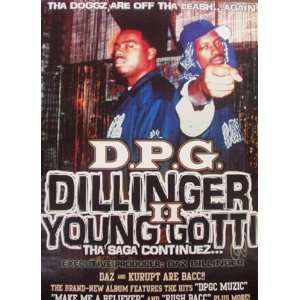  Dillinger DPG Young Gotti Promo Poster Hiphop Rap