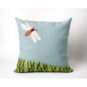  Dragonfly Rectangle Indoor/Outdoor Pillow in Aqua