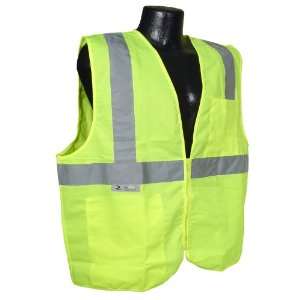  Radians SV2ZGS4X Class 2 Solid Safety Vest, Green, 4 Extra 