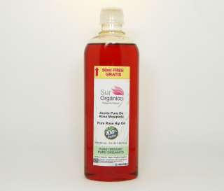 ORGANIC Rose Hip Oil Aceite R Mosqueta 300+50 ml FREE  