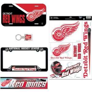  Wincraft Detroit Red Wings Auto Accessory Pack 5 Pc 