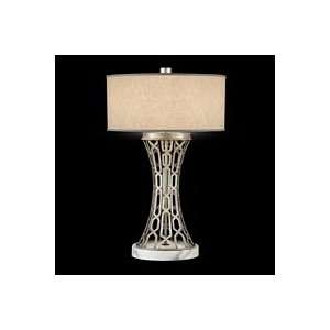  Fine Art Lamps 784910ST Allegretto Silver Leaf Table Lamp 