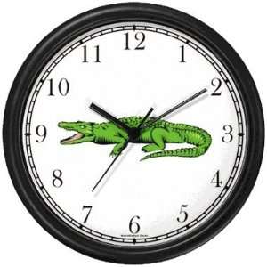 Alligator or Crocodile Animal Wall Clock by WatchBuddy Timepieces 