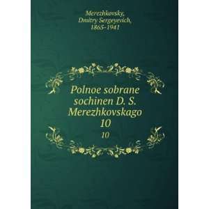   Russian language) Dmitry Sergeyevich, 1865 1941 Merezhkovsky Books