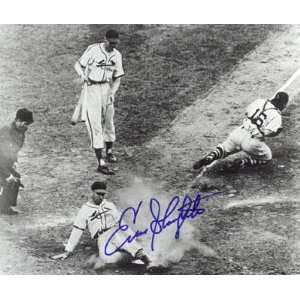  Signed Enos Slaughter Picture   StLouis CardinalsMad 