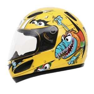  GMAX Youth GM39Y Lizard Full Face Helmet Medium  Yellow 