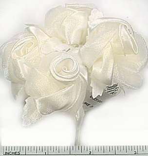 48 Ivory Satin Roses Bridal Sprays Wedding Decorations  