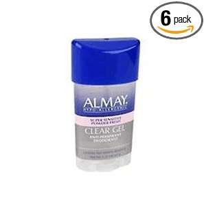 Almay Clear Gel, Anti Perspirant & Deodorant, Powder Fresh, 2.25 Ounce 