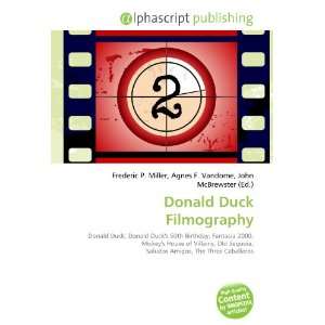  Donald Duck Filmography (9786132671196) Books