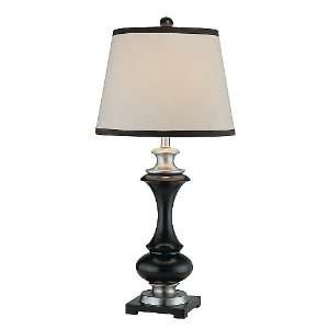  Walta Collection 1 Light 34 Black Wood Table Lamp with 