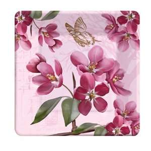  Cherry Blossoms Square Paper Dessert Plates Health 