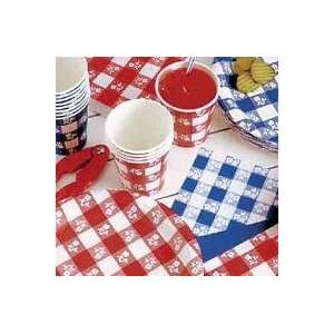  Red Gingham Poly/Tissue Table Cover 