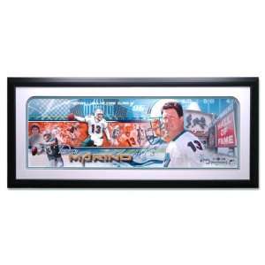 Marino Miami Dolphins  Hall of Fame  Framed Autographed Panoramic (LTD 
