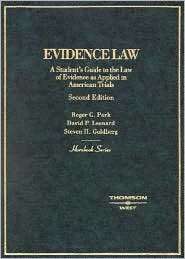 Hornbook on Evidence Law A Students Guide to the Law of Evidence as 