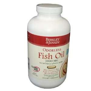 Berkley and Jensen Odorless Fish Oil 1200 mg With Omega 3 Fatty Acids 