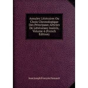   French Edition) Jean Joseph FranÃ§ois Dussault  Books