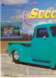 1953 CHEVY 3100 Series Half Ton Truck ORIG 1995 Article  