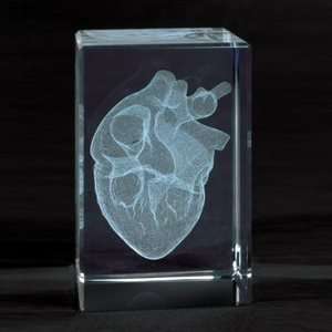  MEDart™ Glass Block Heart
