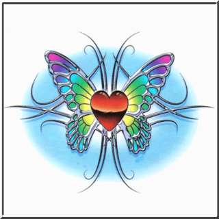Chrome Tattoo Rainbow Butterfly SWEATSHIRT S 2X,3X,4X  