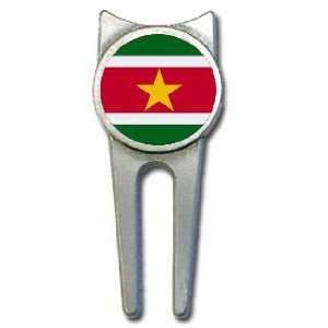  Suriname flag golf divot tool 