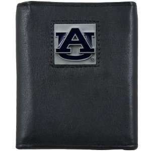  Auburn Tigers Black Tri fold Leather Executive Wallet 