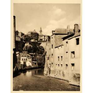  1932 Alzette River Grund Lower Town Luxembourg City 