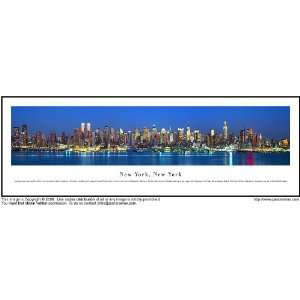  New York City Night Shot 13.5x40 Panoramic Photo Sports 