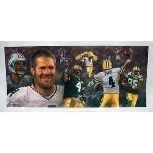   Greg Jennings Autographed Rolled Canvas LE 144   Autographed NFL Art