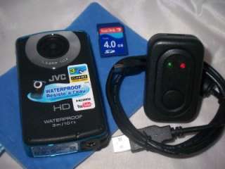 JVC PICSIO HD waterproof camcorder camera 4GB blue  