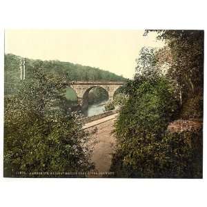  Photochrom Reprint of Ambergate, railway bridge over River 